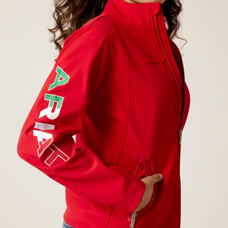 Women's Team Softshell Mexico Red Jacket