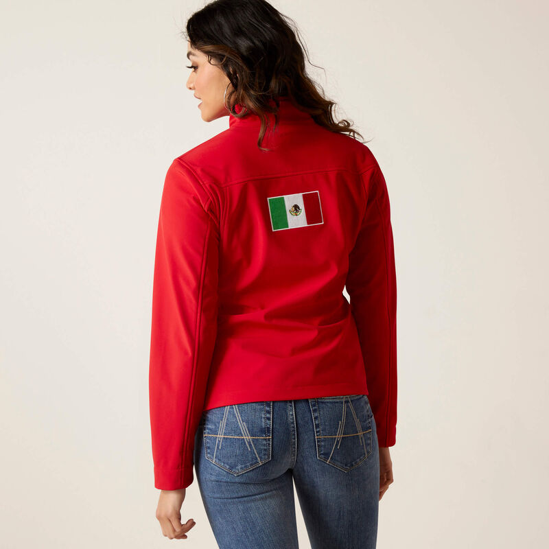 Women's Team Softshell Mexico Red Jacket