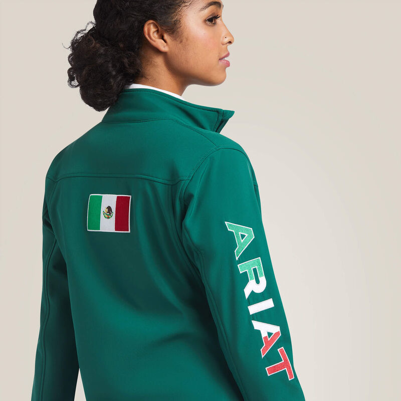 Women's Team Softshell Mexico Green Jacket