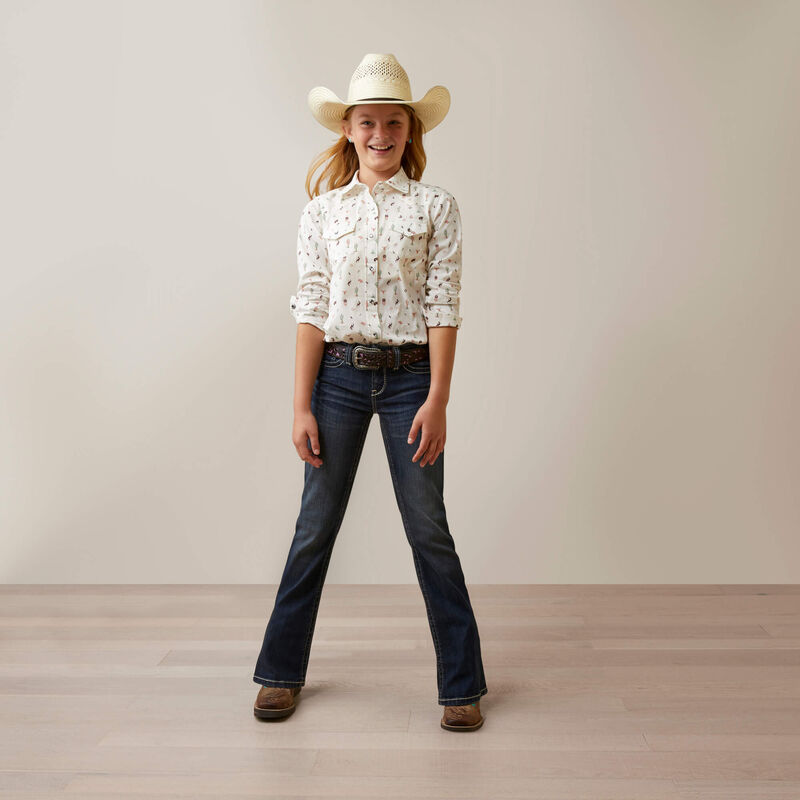Ariat Girls Santa Fe Long Sleeve Shirt