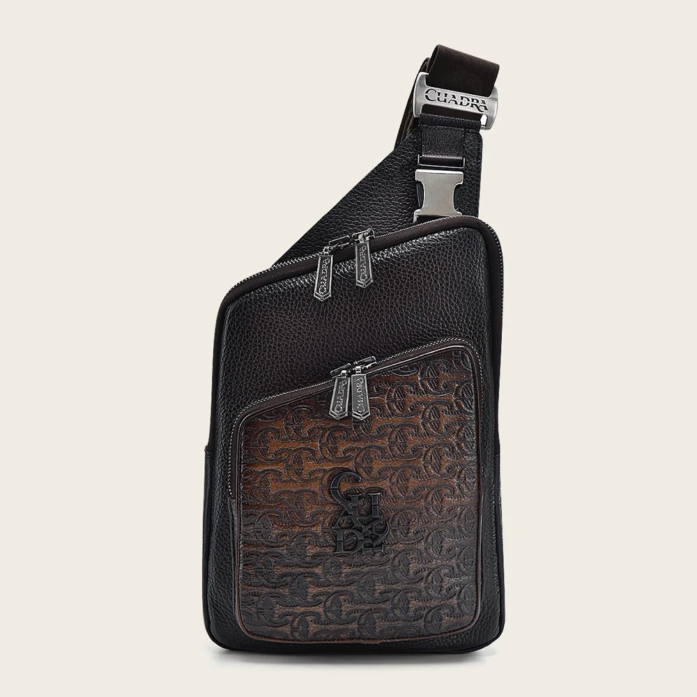 Cuadra Brown Stamp Shoulder Bag