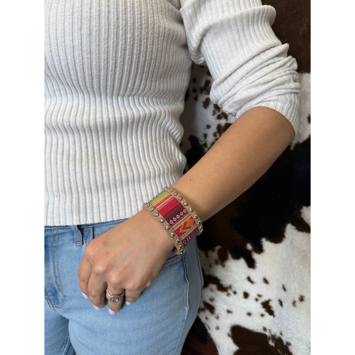 Blazing Roxx Tribal Leather Bracelet