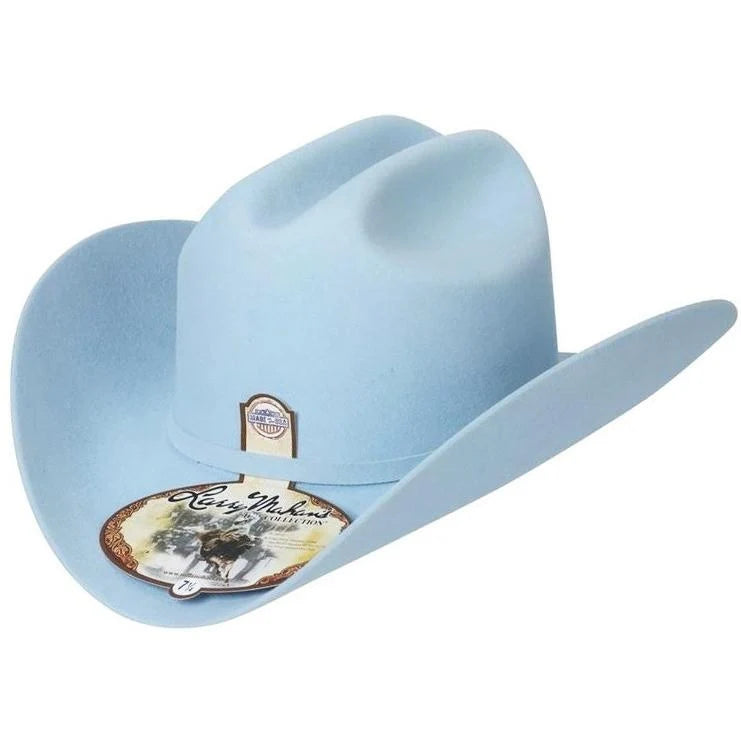 Larry Mahan 6X Real Sky Blue Fur Felt