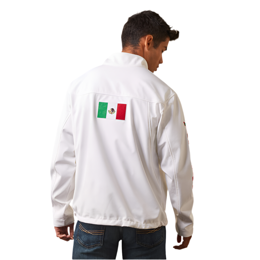 Men's Team Softshell Mexico White Jacket