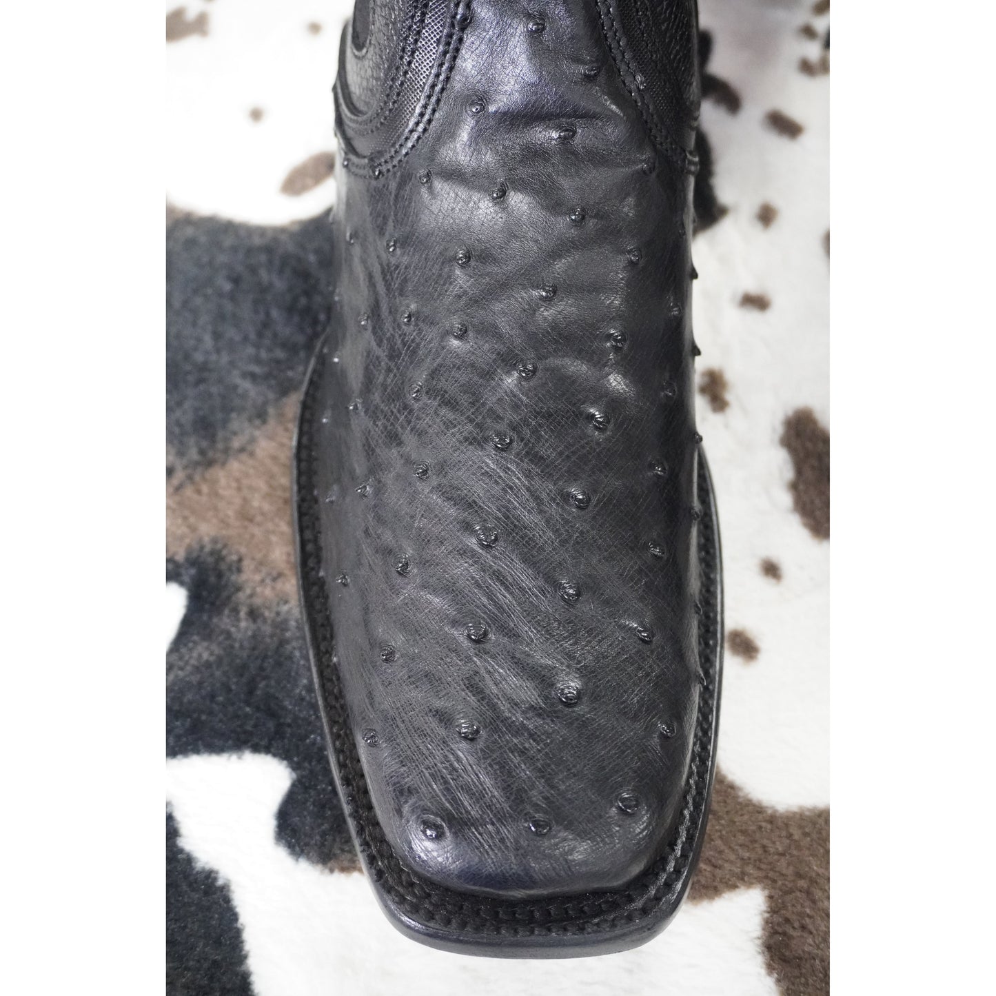 Cuadra Botin Avestruz Negro