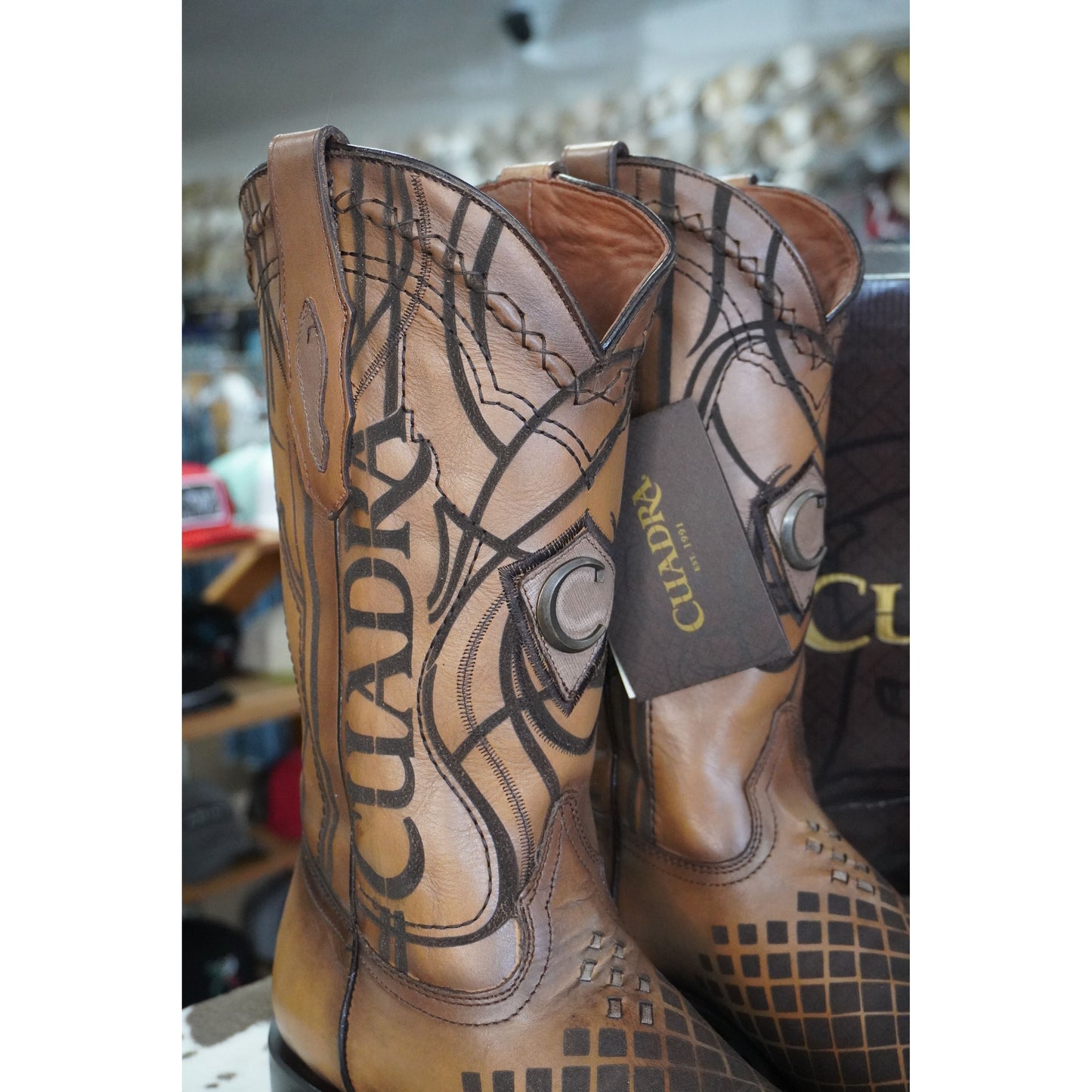 Cuadra Hombre Piel Sillero Over Miel