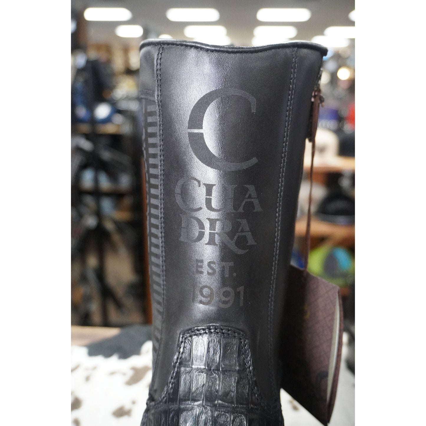 Cuadra Hombre Bota de Fuscus Cola Belly Plunge Negro