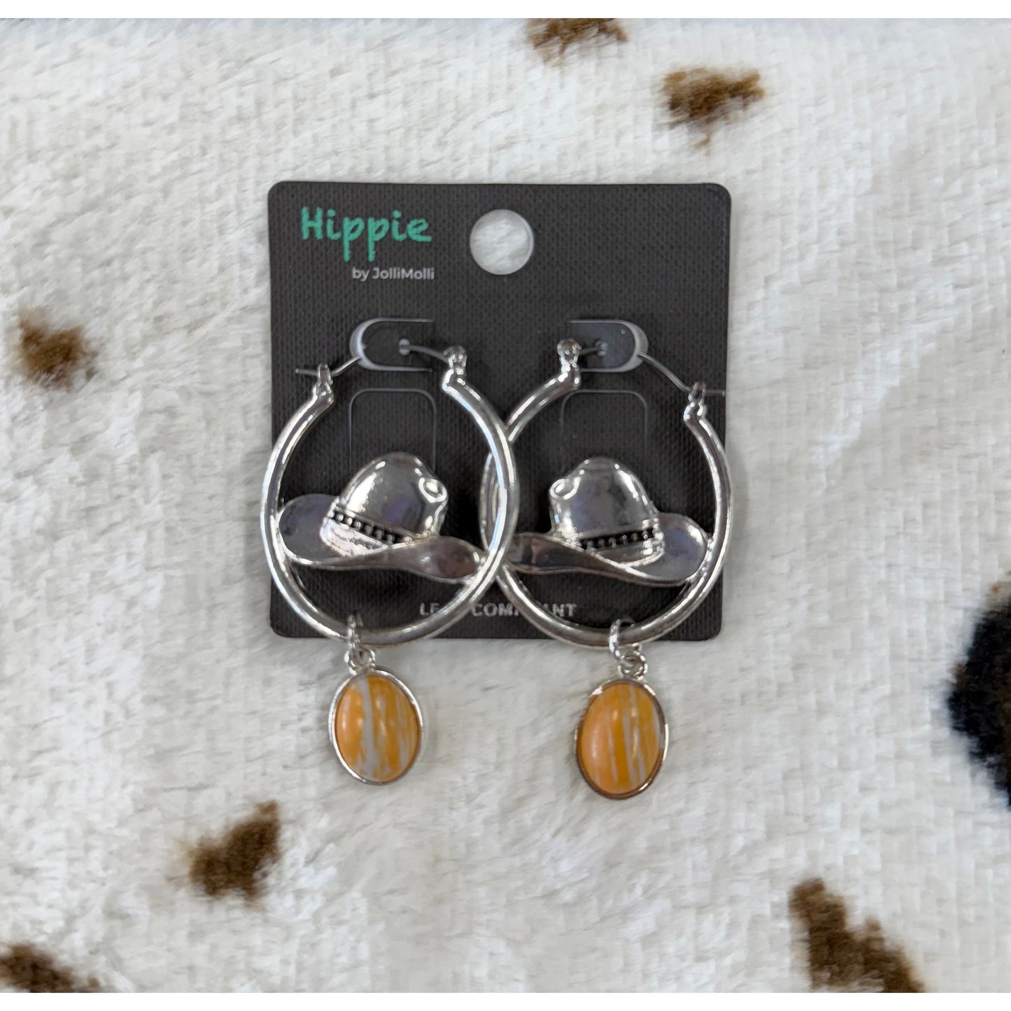 Hippie Cowboy Hat Earrings