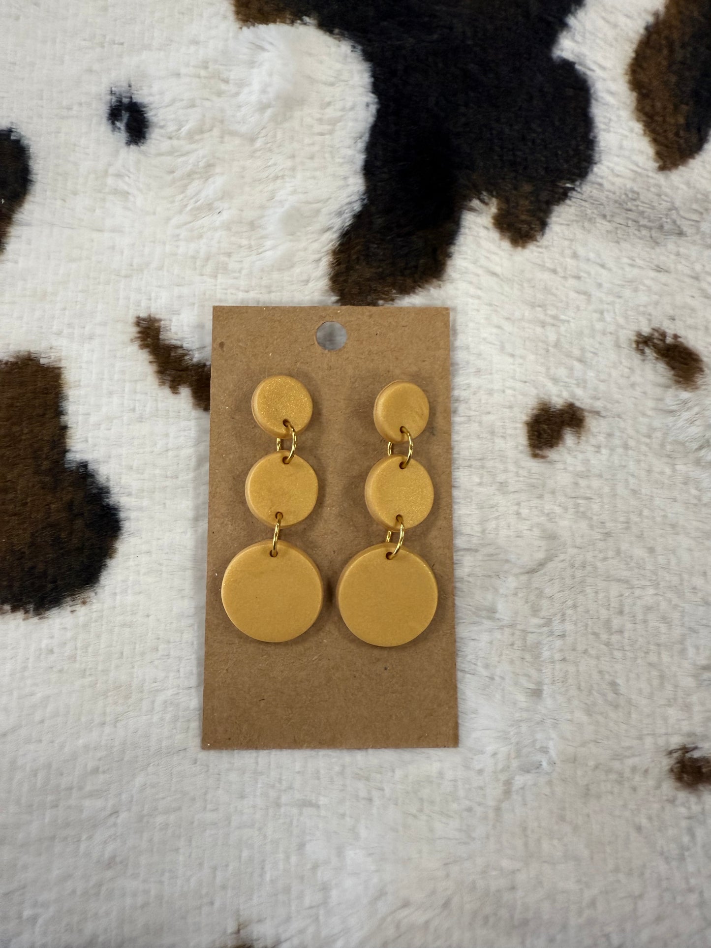 Clay Gold Earrings