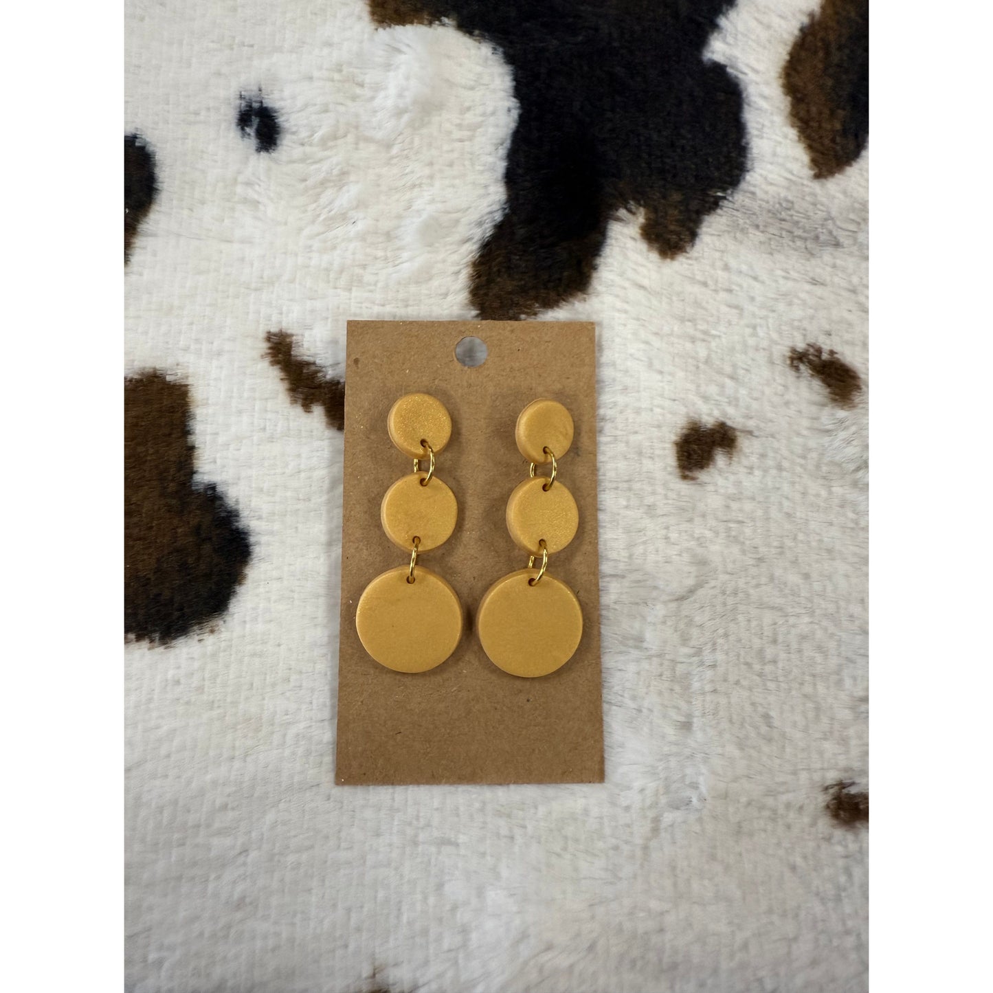 Clay Gold Earrings