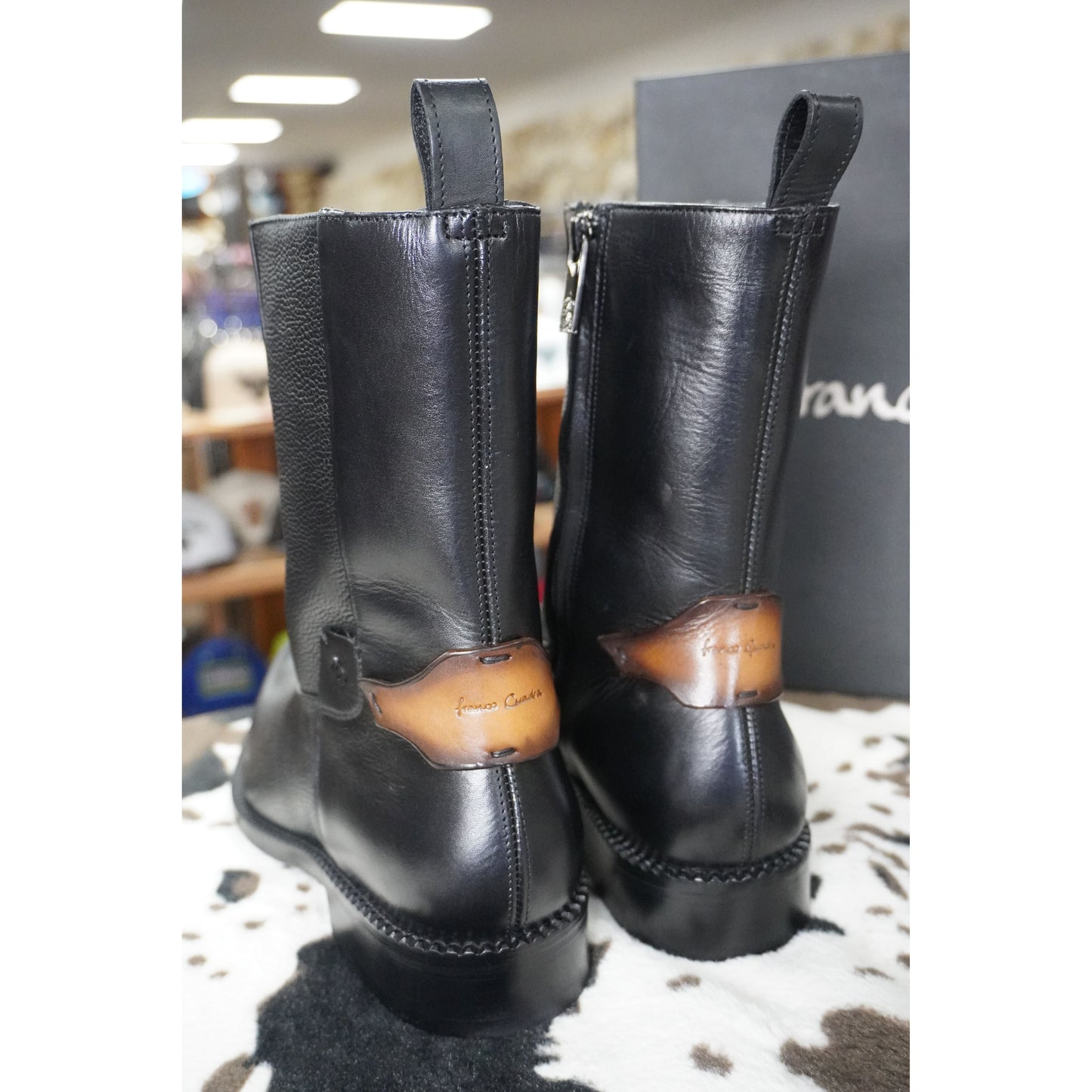 Cuadra Hombre Bota Venado Diego/Ternera Inca Negro