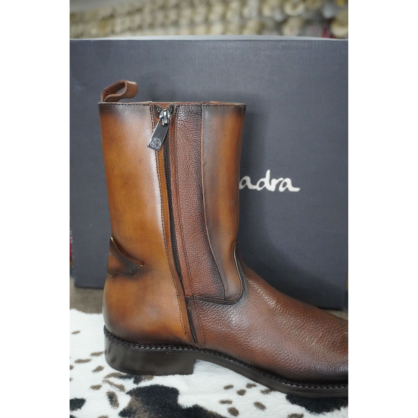 Cuadra Bota Venado Diego Miel/Ternera Paris Almendra