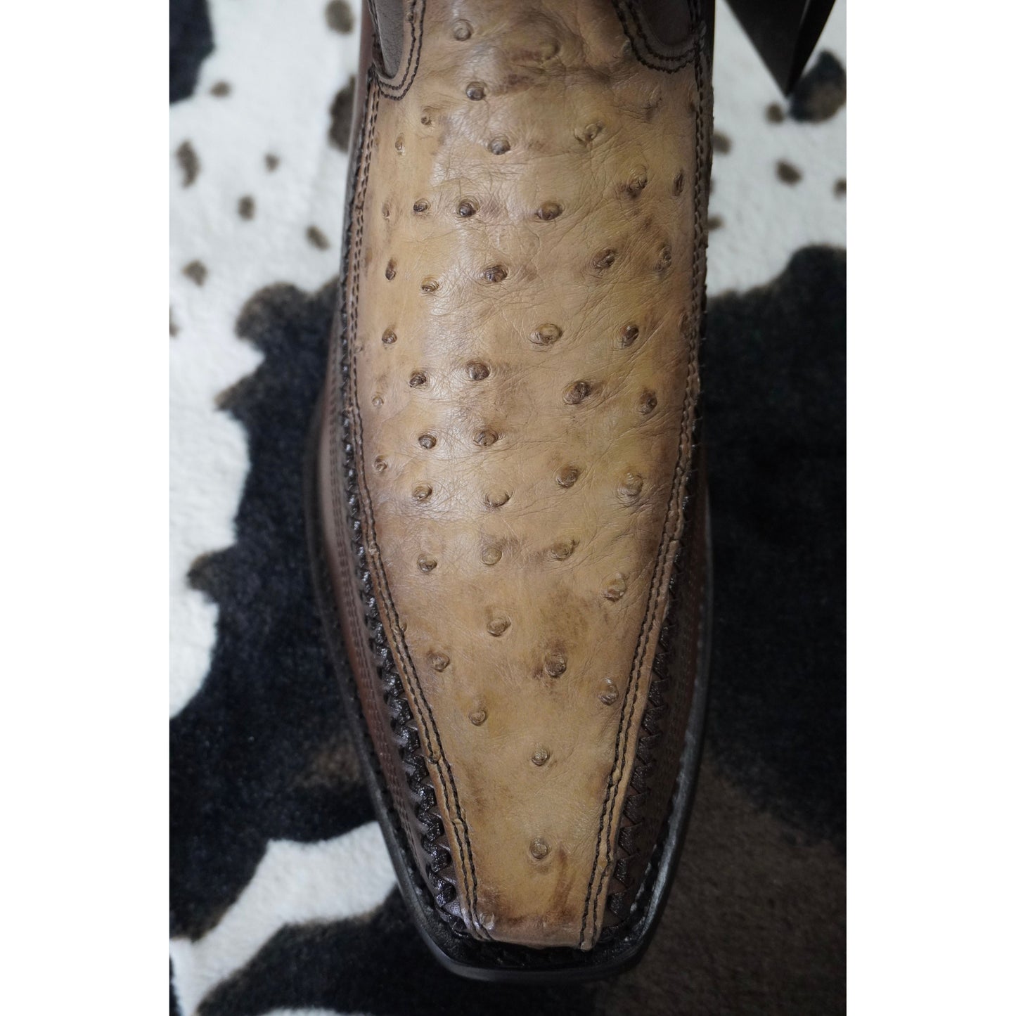Cuadra Hombre Bota de Avestruz Lugano Cafe