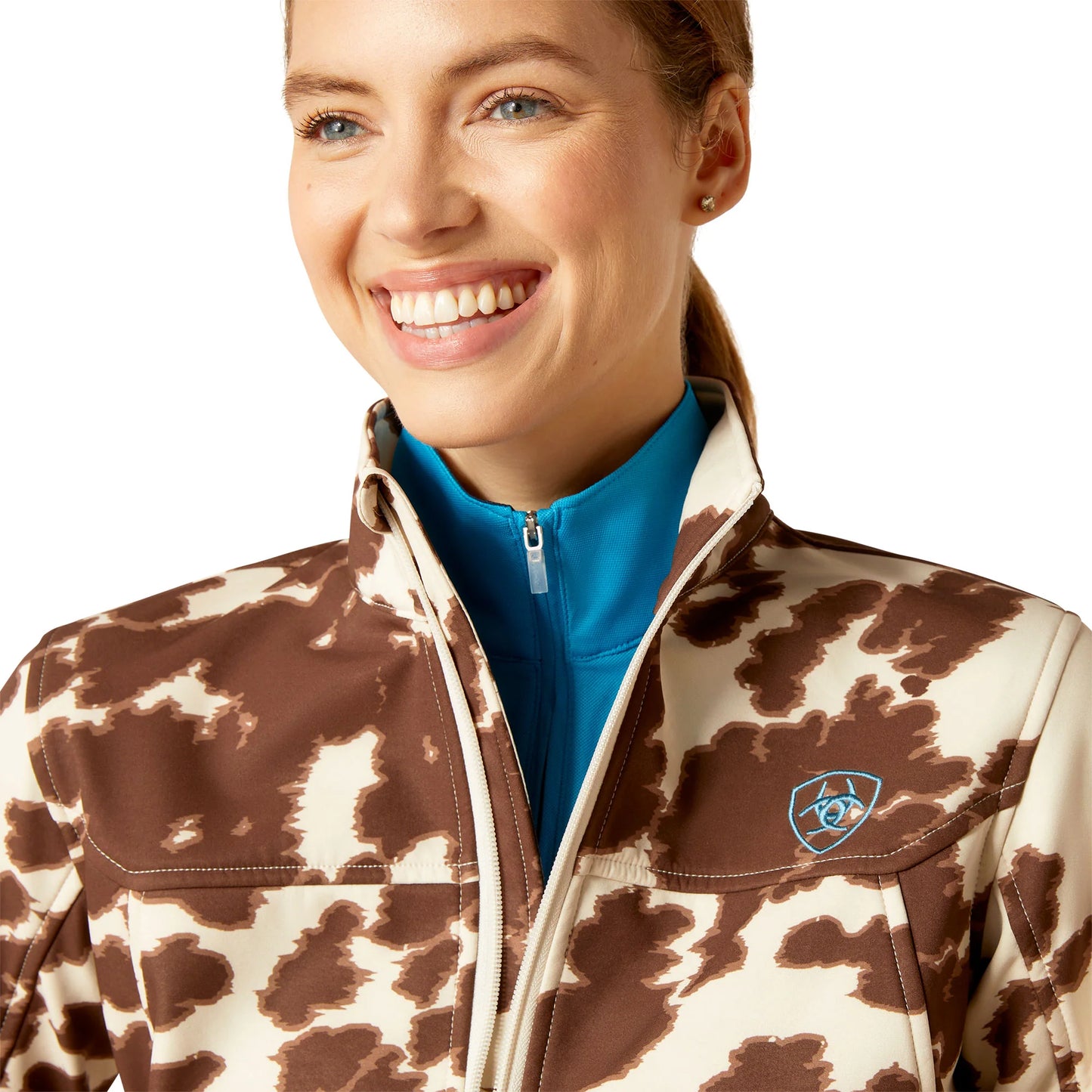 Ariat Women's Team Softshell Jacket, Pony Print