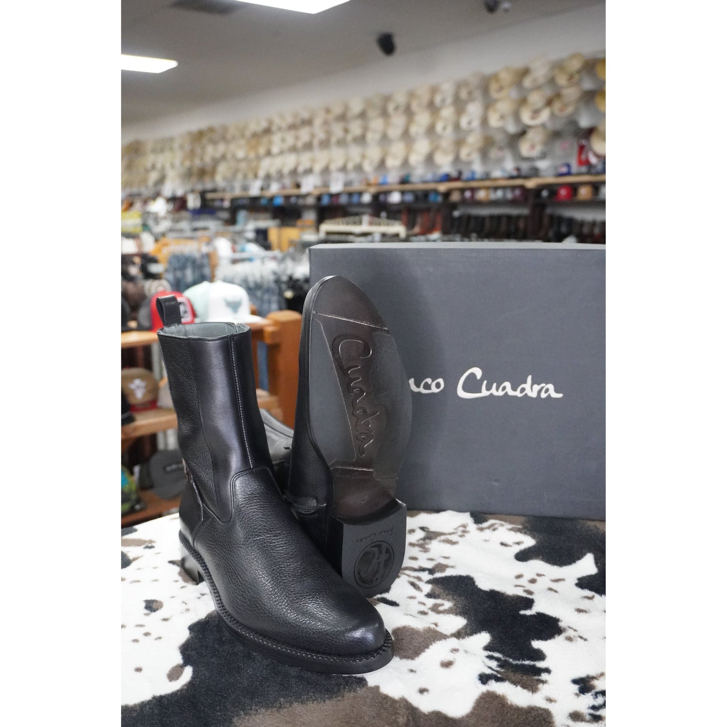 Cuadra Hombre Bota Venado Diego/Ternera Inca Negro