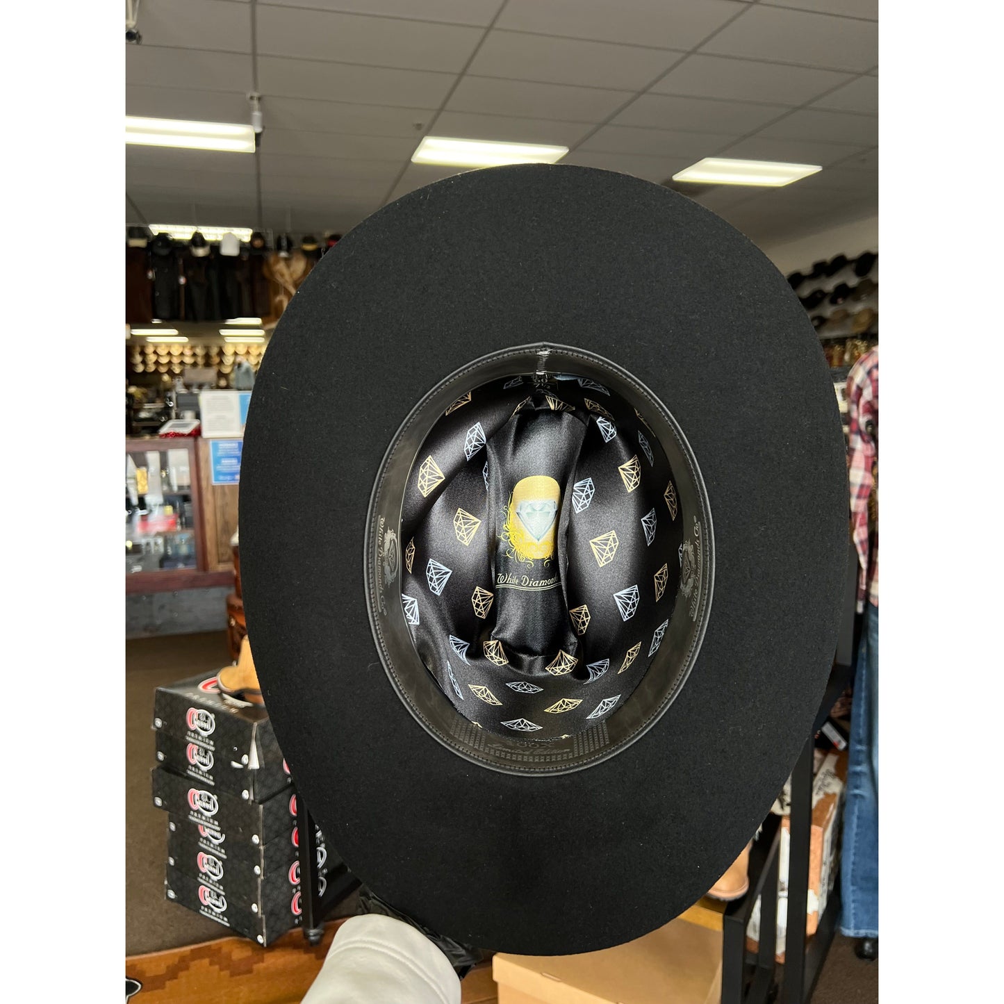 White Diamond 100X Texana Horma Sinaloa, Copa Regular (3 1/2" de Ala)