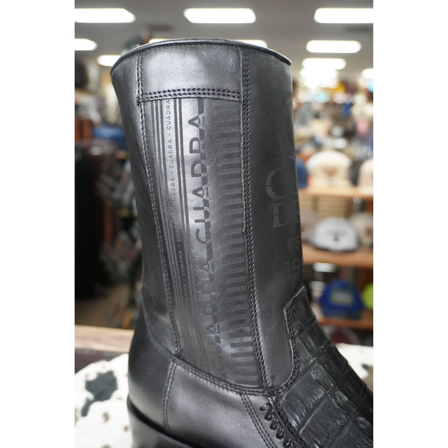 Cuadra Hombre Bota de Fuscus Cola Belly Plunge Negro