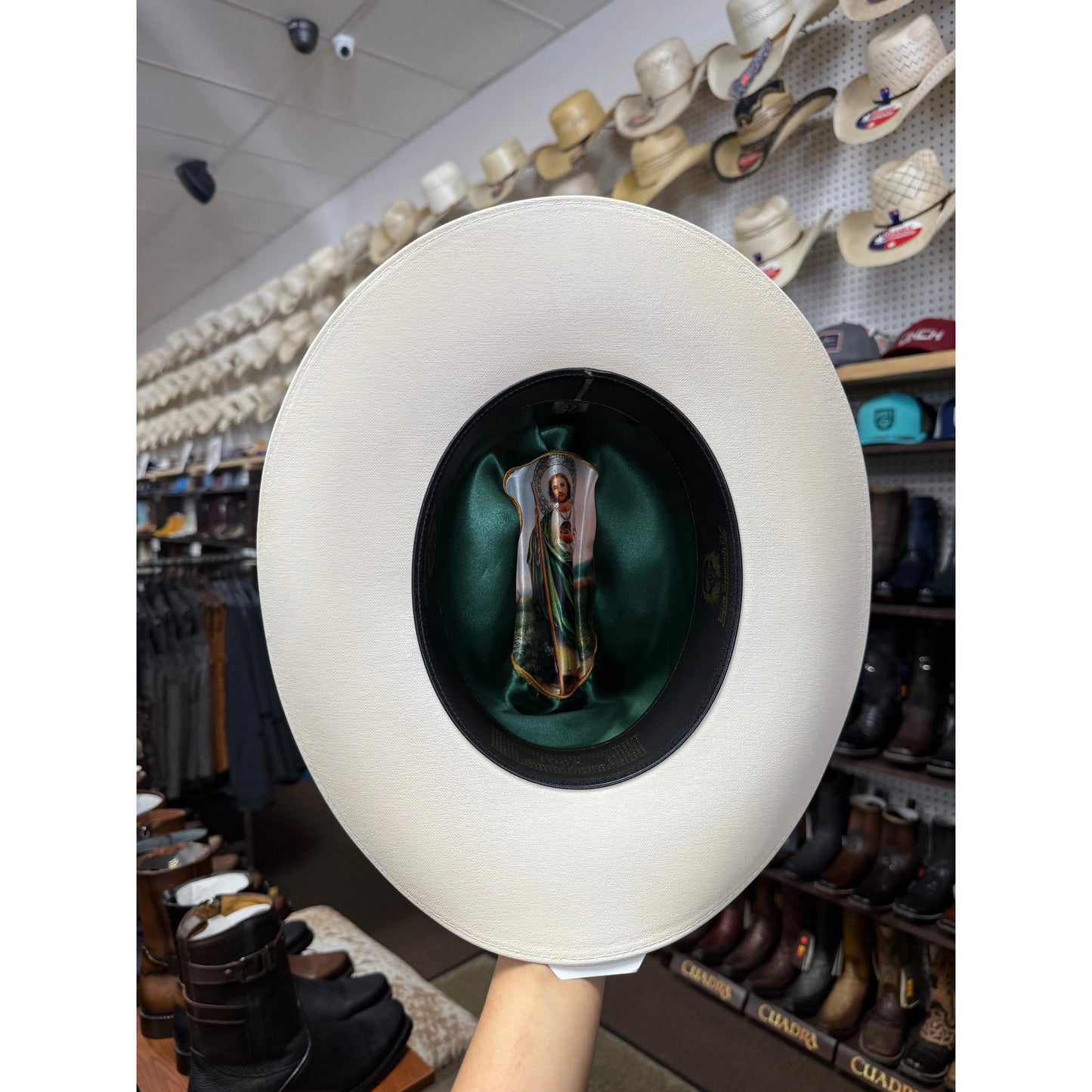 White Diamond 100X San Judas, Horma Sinaloa, Copa Regular (3” de Ala)