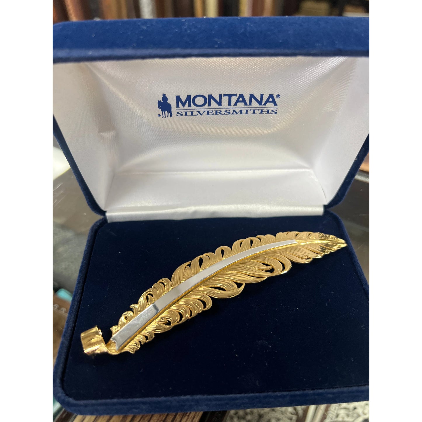 Montana Silversmiths, Golden Trophy Hat Feather (Gold)