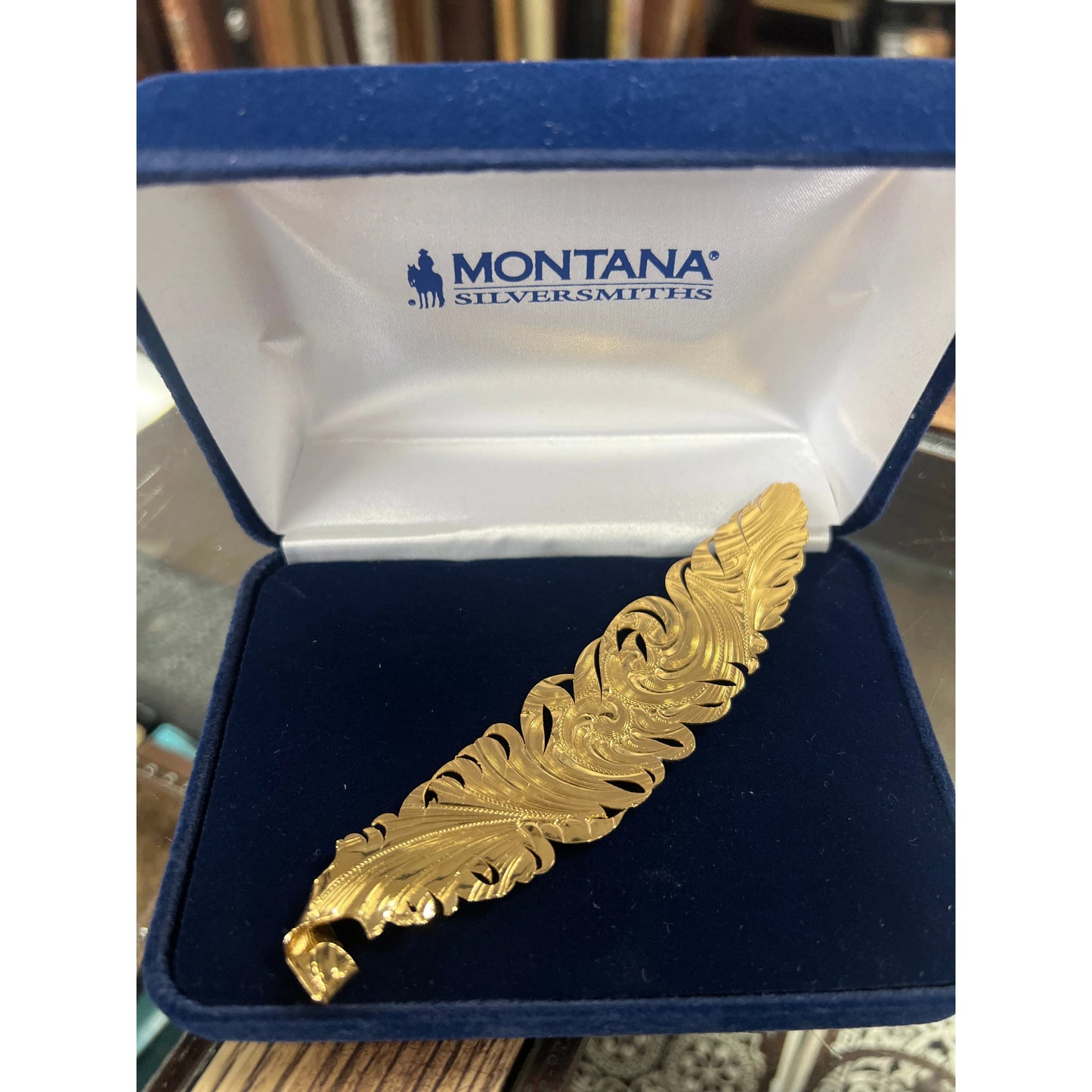 Montana Silversmiths, Golden Trophy Hat Feather (Gold)