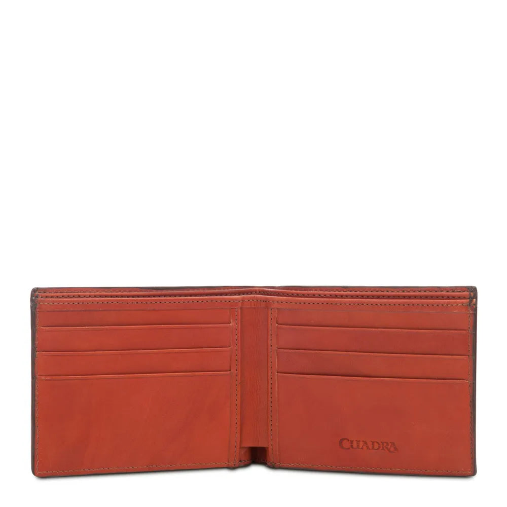 Cuadra Tobacco Ostrich Wallet