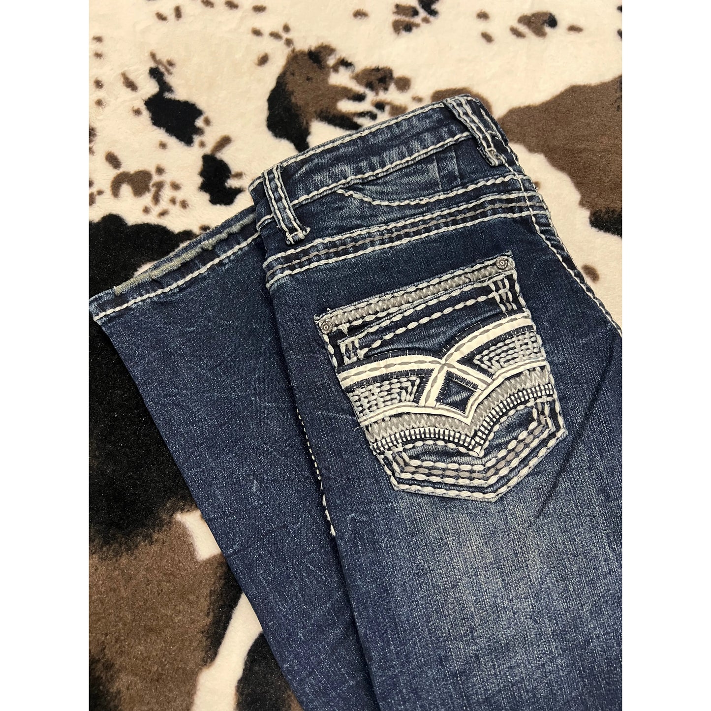 Boys Premium Denim Straight Fit Dark Wash Jean