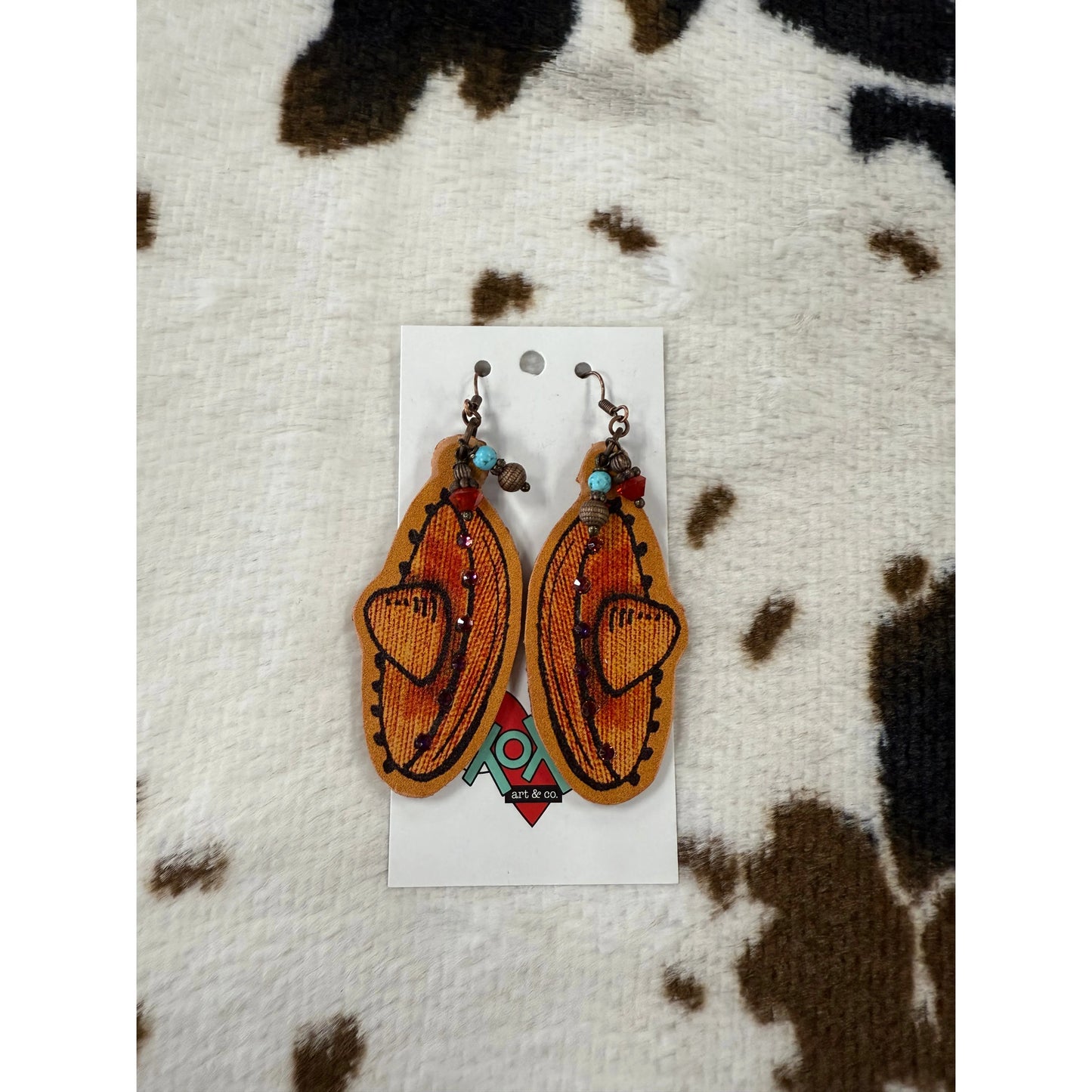 XOXO Art & Co. Leather Sombrero Earrings