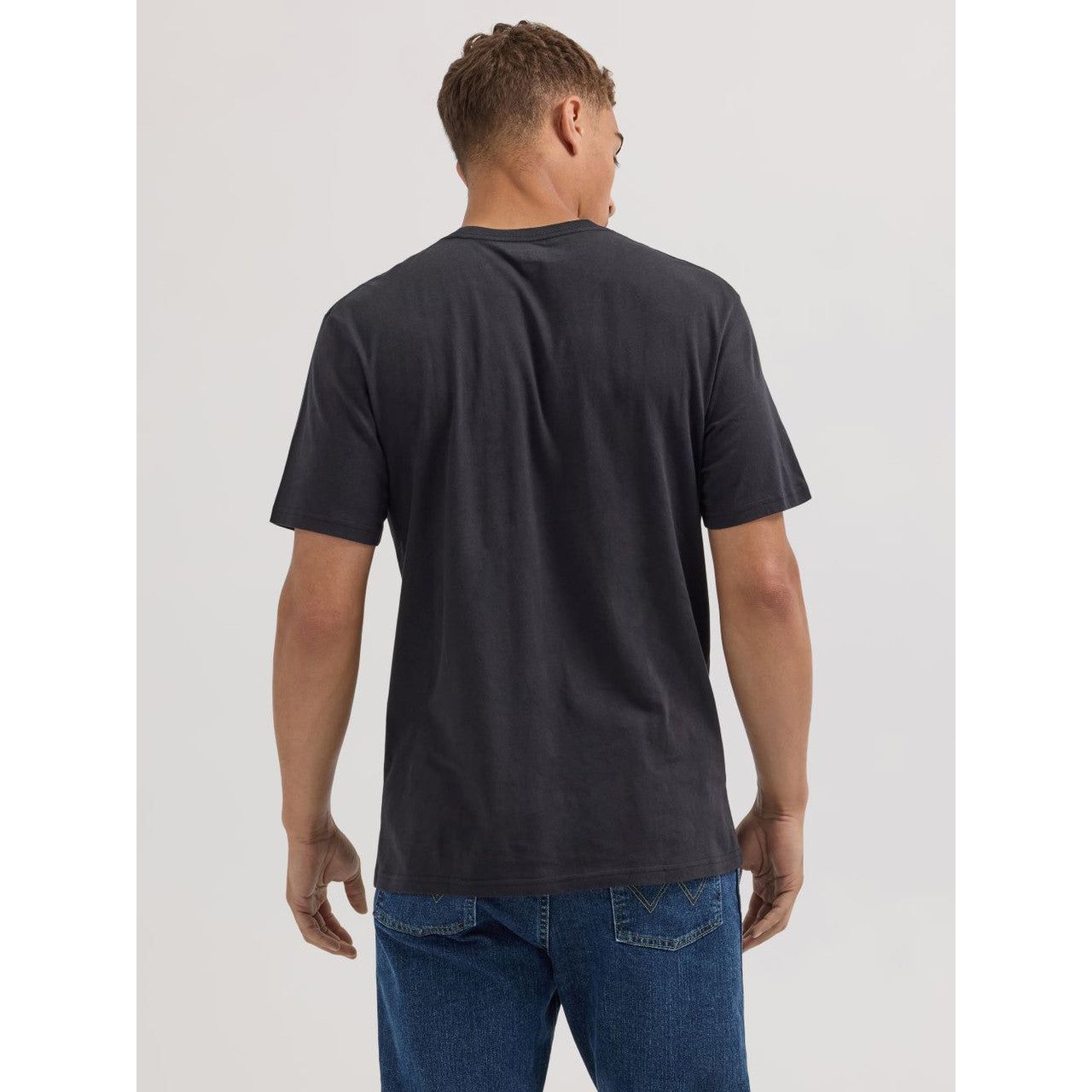 Wrangler Mens Western Black Cowboy T-Shirt
