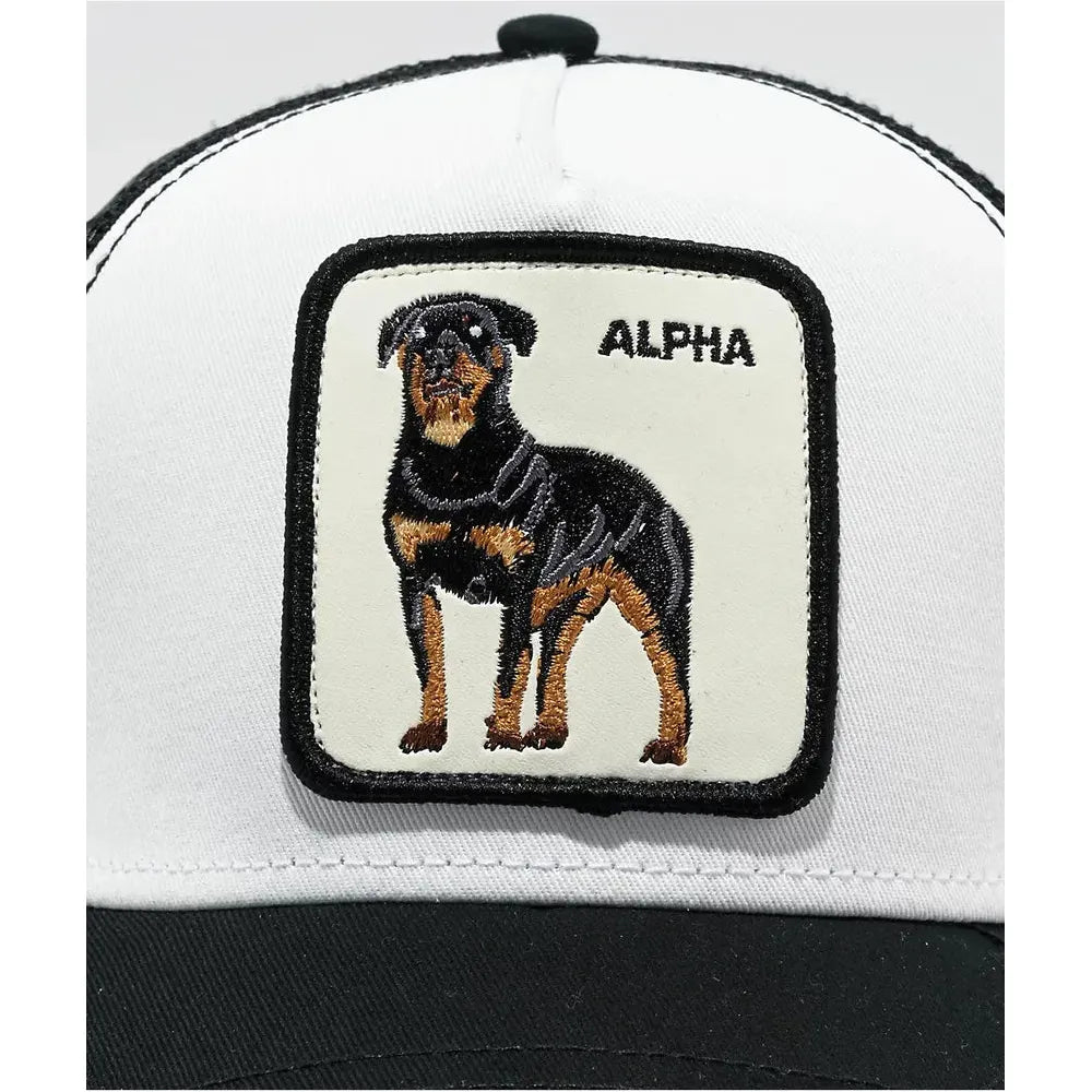 GOORIN BROS. ALPHA BLACK/WHITE TRUCKER HAT
