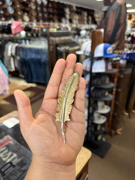 Gold/Gold Hat Feather