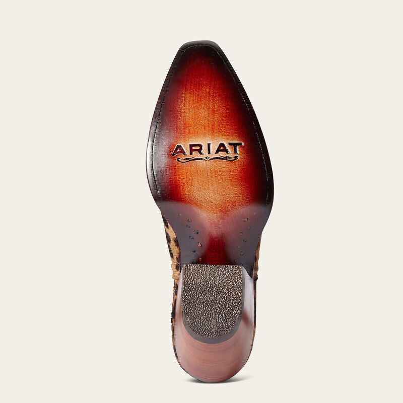 Ariat Women's Dixon Haircalf Leopard Hair on Western Bootie