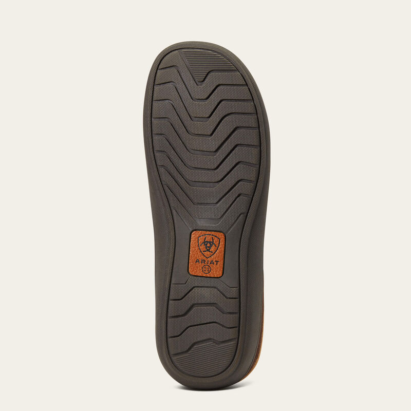 Ariat Men's Logo Hooded Back Chocolate Slipper
