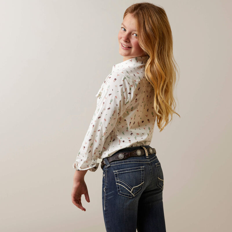 Ariat Girls Santa Fe Long Sleeve Shirt