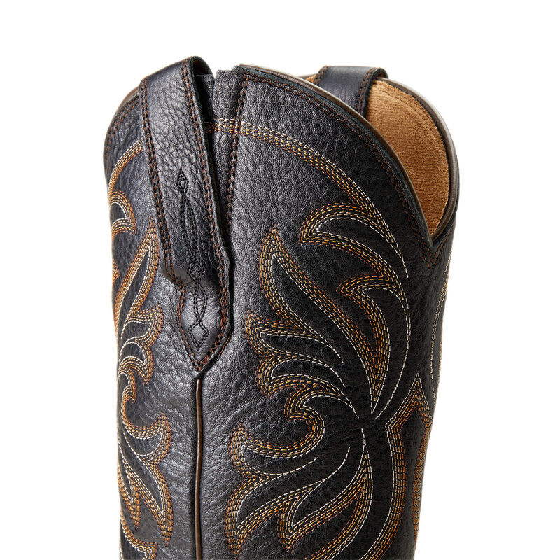 Ariat Women's Heritage J Toe Stretchfit Black Deertan Western Boot