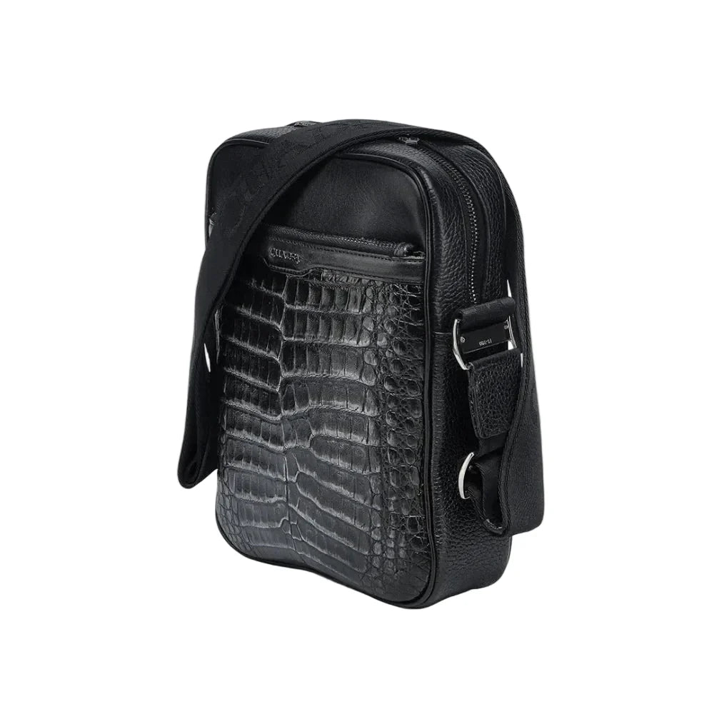 Cuadra Caiman Silver and Black Bag