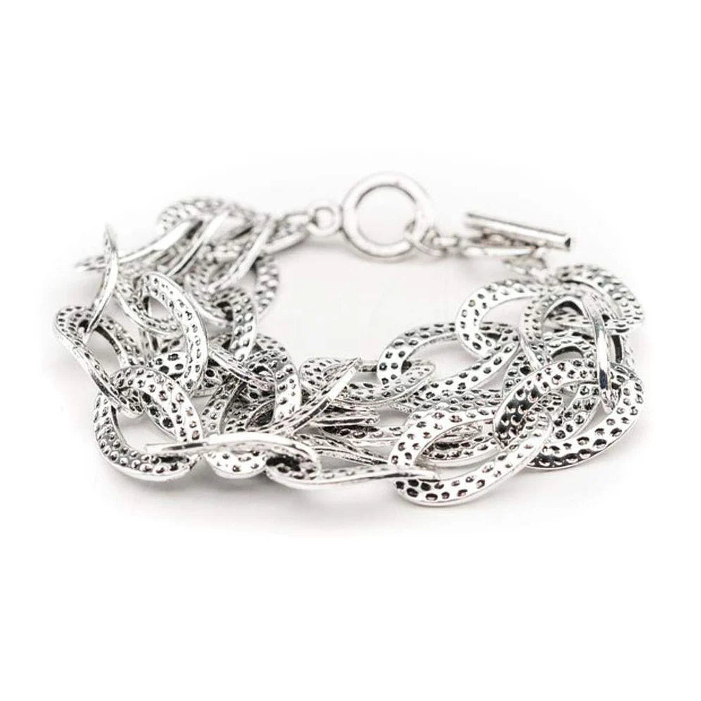 West & Co. Silver 3 Strand Bracelet
