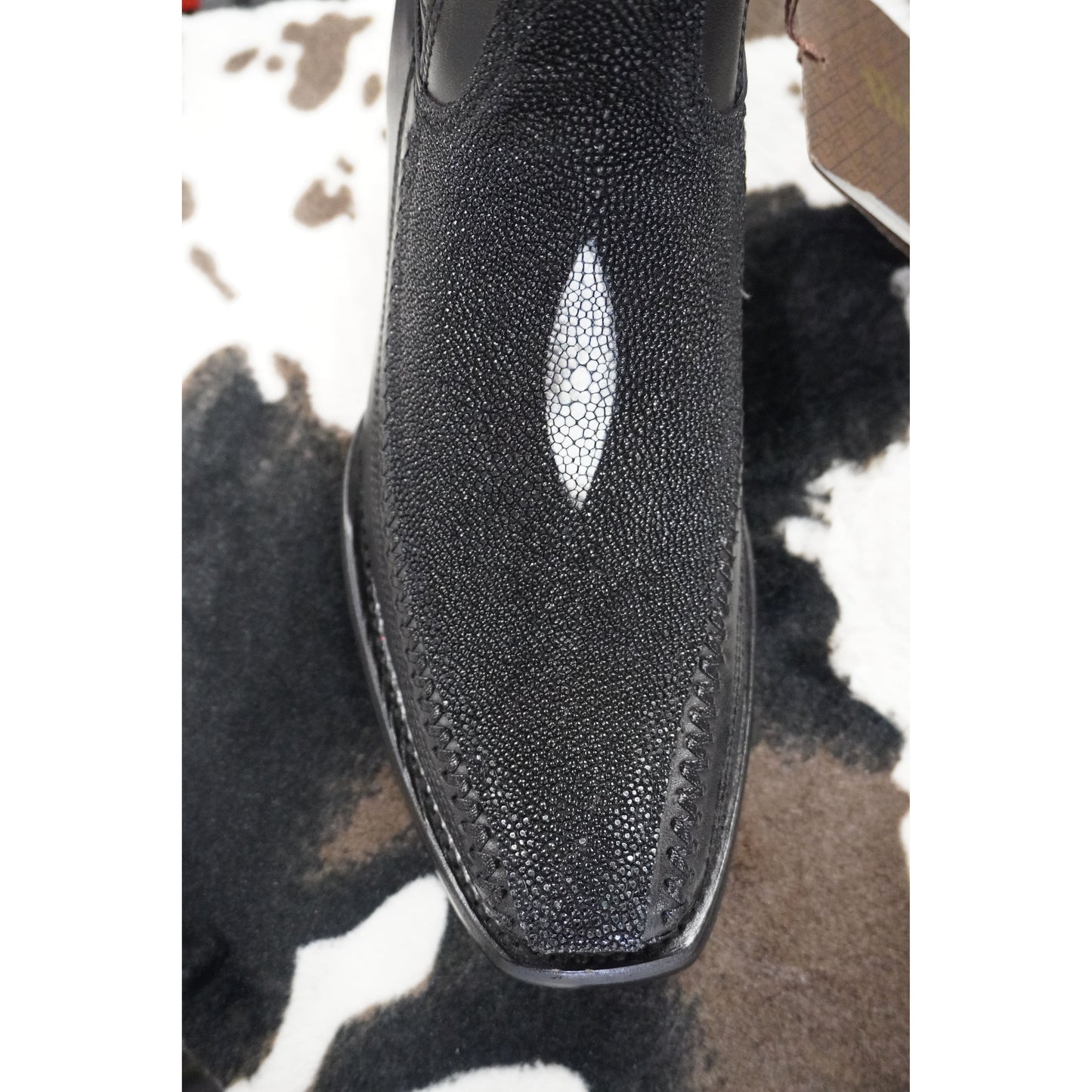 Cuadra Hombre Bota de Mantarraya Negro