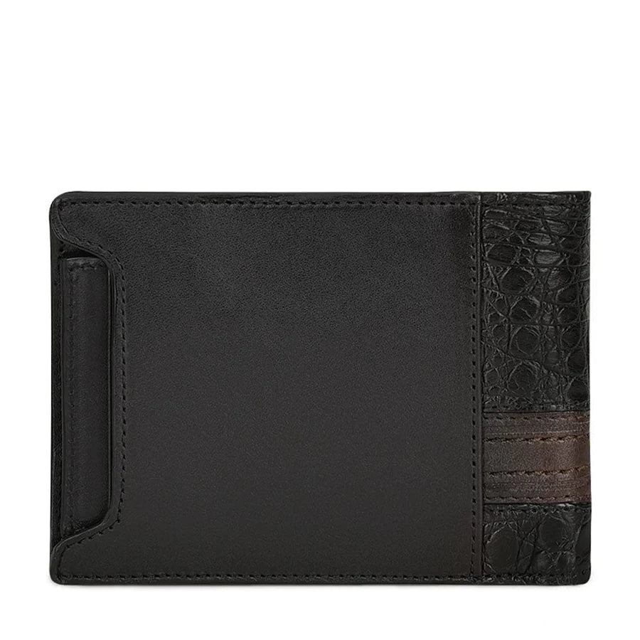 Cuadra Black Caiman Wallet