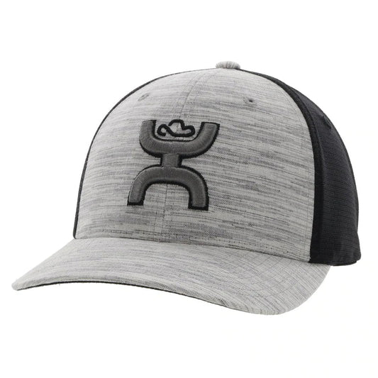 Hooey Ash Grey/Black FlexFit Cap