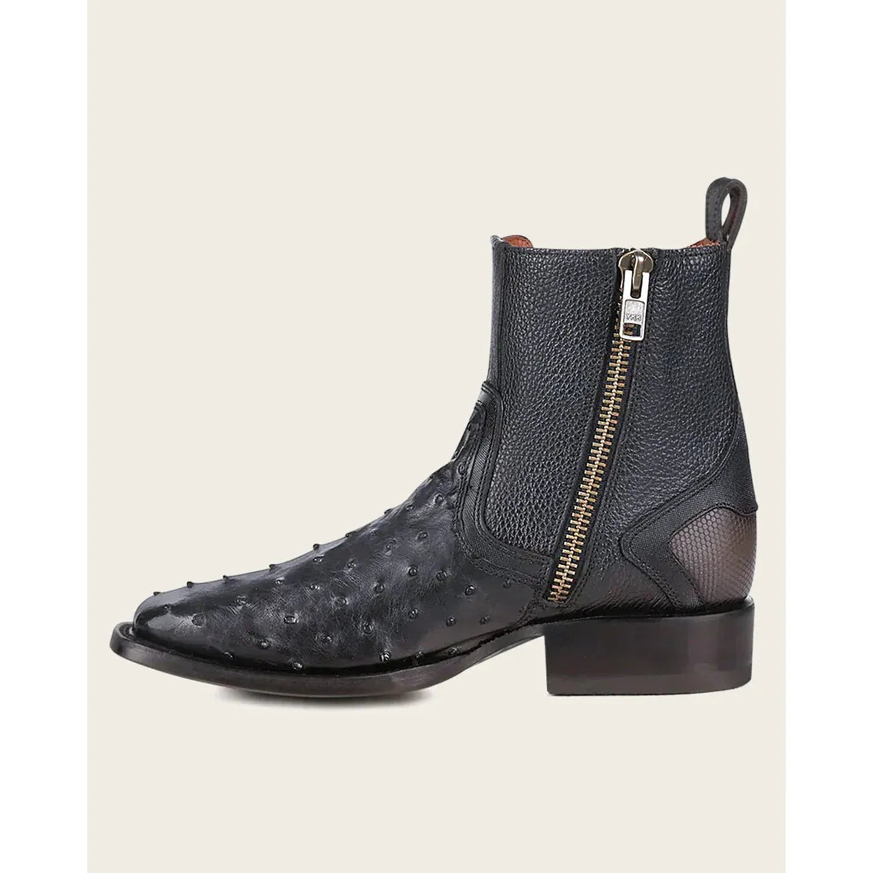 Cuadra Botin Avestruz Negro