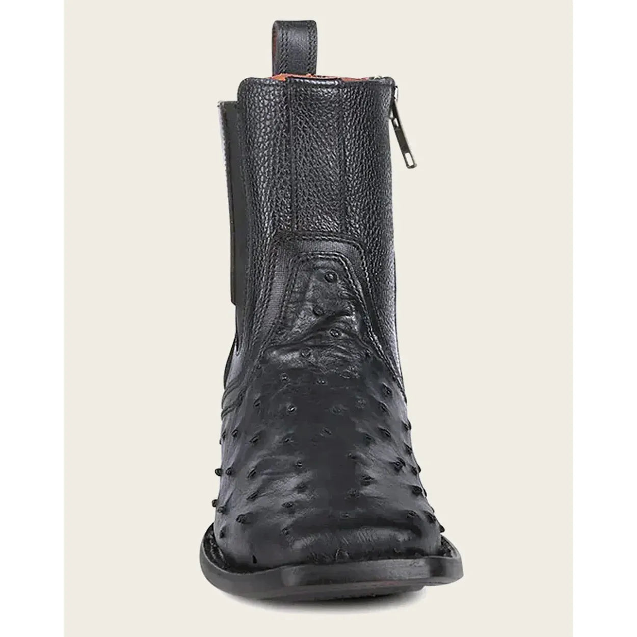 Cuadra Botin Avestruz Negro