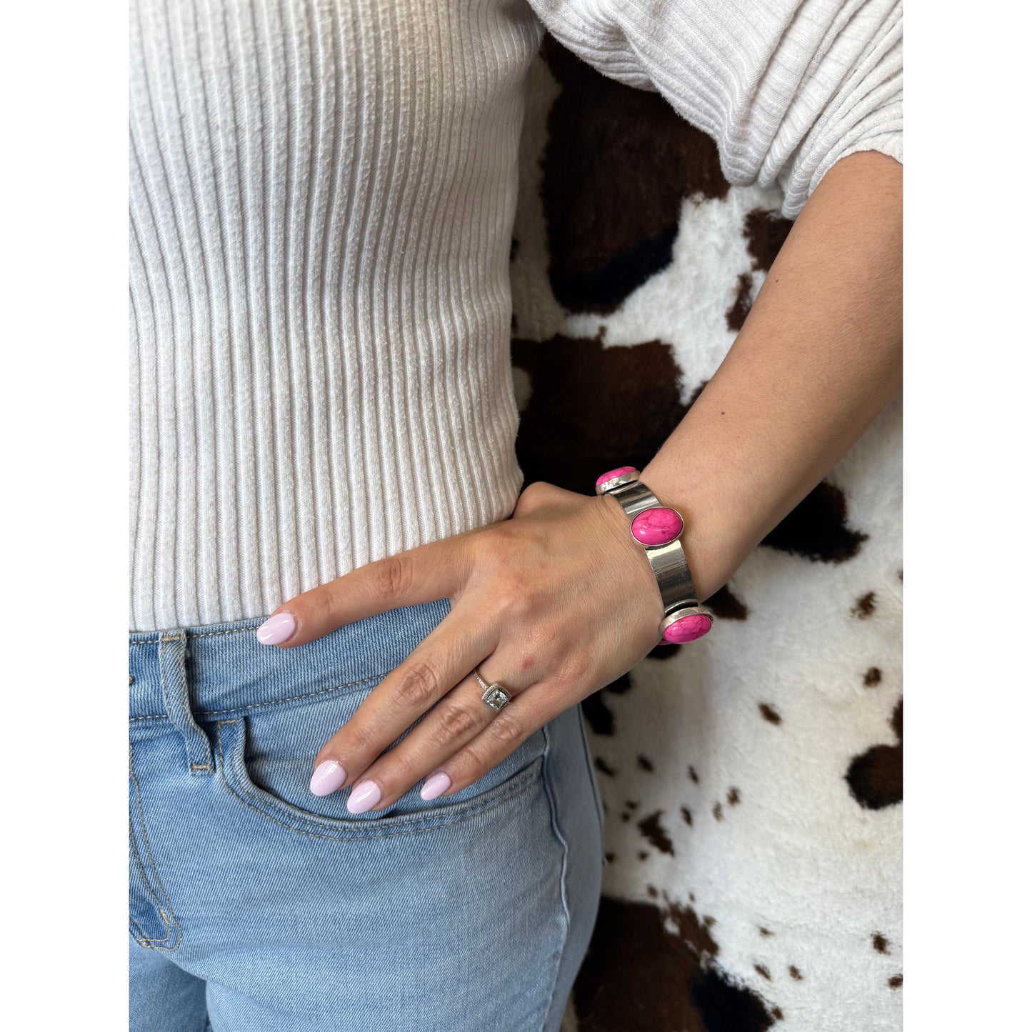 West & Co. Pink Bangle Bracelet