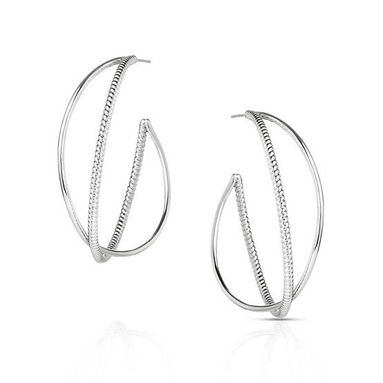 Rope and Radiance Hoop Earrings