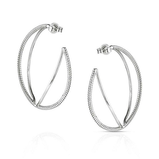 Rope and Radiance Hoop Earrings