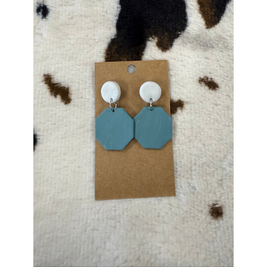 Clay Blue Earrings