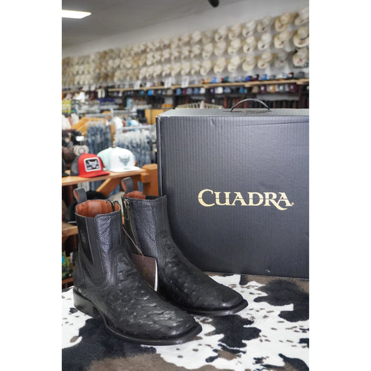 Cuadra Botin Avestruz Negro