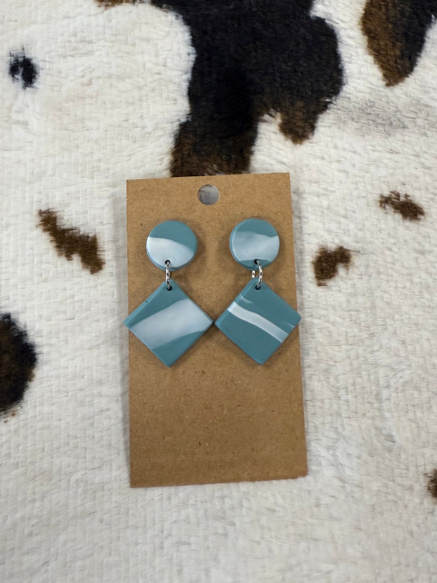 Clay Blue Earrings