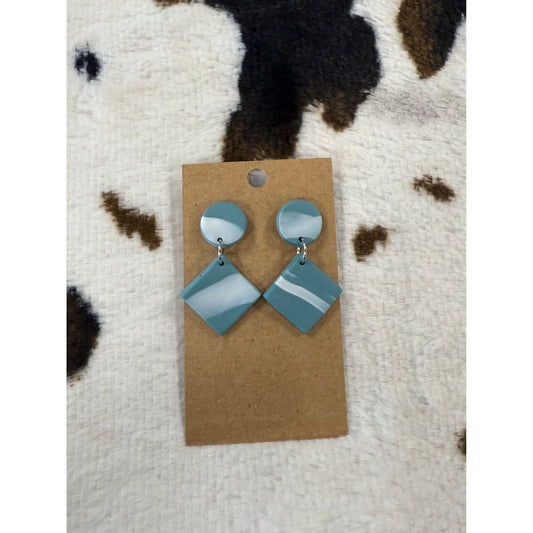 Clay Blue Earrings