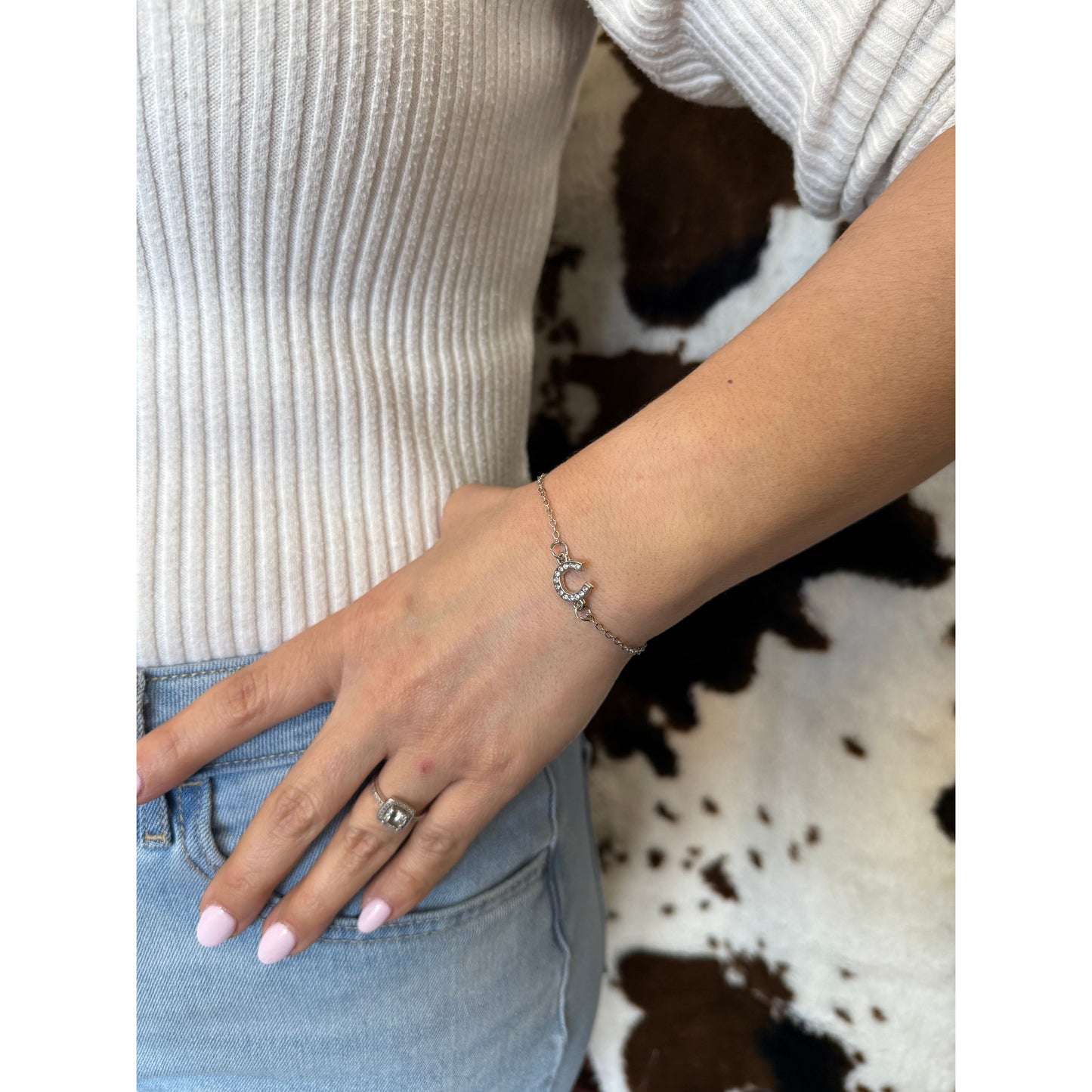 West & Co. Horse Shoe Silver Bracelet
