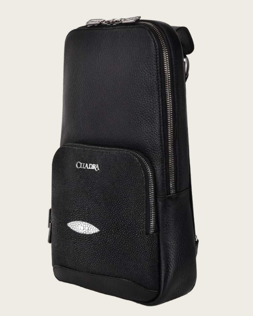 Cuadra Black Stingray Shoulder Bag